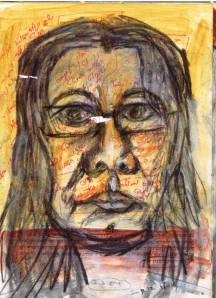 מתוך 'ספר אובייקט' - 'דיוקן בשירת אגם' - נורית צדרבוים 2003 